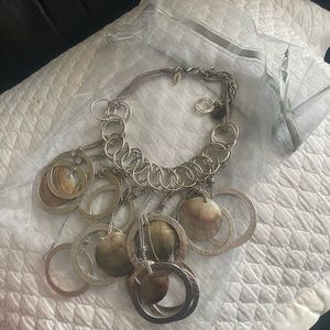 Abalone Shell Necklace by Chicos, statement piece, simply Beautiful